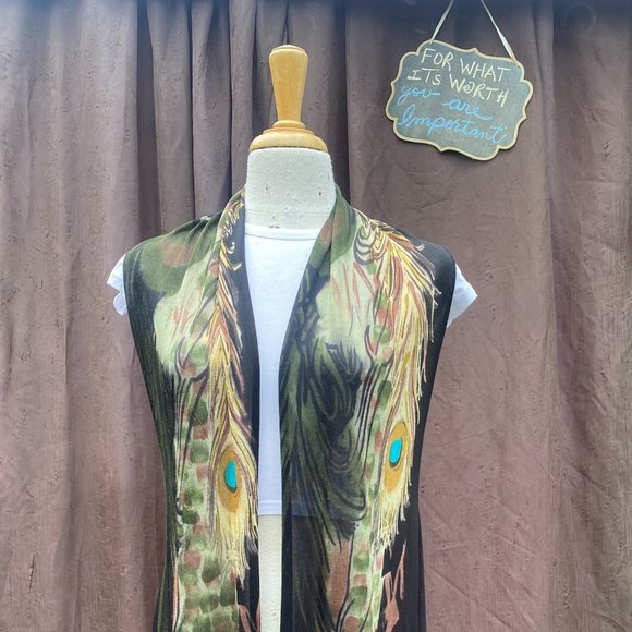 100-You Are Adore❤️d ~Adore Peacock Vest - Picture 1 of 11